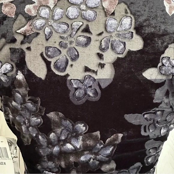 Rampage Vintage Y2K Black Burnout Velvet Dress W/ Original Tags Medium - Picture 7 of 13